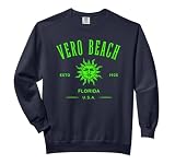 Vero Beach Florida Vintage Style Design Souvenir Comfort Colors Adult Sweatshirt