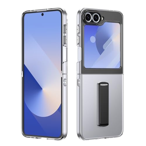 Coque Samsung Z Flip 6 de qualité militaire étui rigide et transparent noir