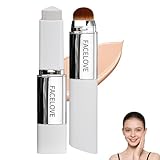 Facelove Foundation Stick Mit Pinsel,2026 Neu Changing Foundation Stick Mit Lsf 15,12 Stunden Halt Und Natürlicher,Natürlicher Glow & Schwereloses Gefühl, Für Alle Hauttypen (Natürlicher Teint)