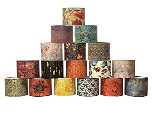 Image of Royal Designs, Inc. Trendy Decorative Handmade Lamp Shade, Made in USA, 10in, HBC-8032-10, Four Seasons Design