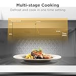 BLACK+DECKER Over the Range Microwave Oven with Vent and One-Touch Auto Cooking, 1.7 cu. ft. OTR Over Stove Microwave, White, 1000 Watts, EM044K6CF-WH - Image 5