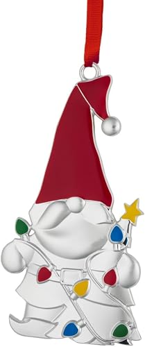 nambe Gnome with Lights Ornament