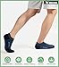 KEECOW Ankle Socks 6-9 Blue Athletic For Mens Womens 6 Pairs - Cushioned, Breathable, Performance