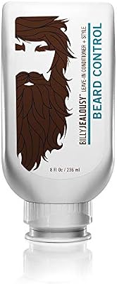 Billy Jealousy Beard Control Leave In Beard Conditioner for Men with Aloe Leaf Juice and Jojoba Seed Oil, Softens Hair and Skin, Light Hold with Matte Finish