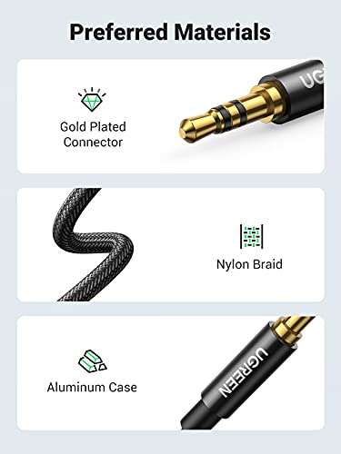 UGREEN Audio Splitter Kabel 3.5 mm Male naar Dubbel Female Headset Adapter Kabel Nylon Aux Kabel voor Koptelefoons… - Image 6