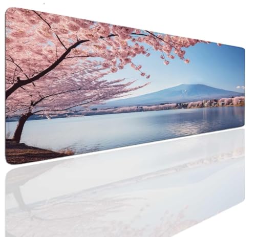 Tapis de Souris Gaming 80x40x0.4cm, Tapis Souris Gamer, Photo Mouse Pad Mat Caoutchouc Antidérapante Mousepad Haute Précision et Vitesse, sous-Main Résistant, Tapis Bureau pour Claviers, PC S-827