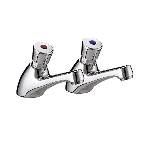 Timed Flow Basin Taps - Chrome by Bristan