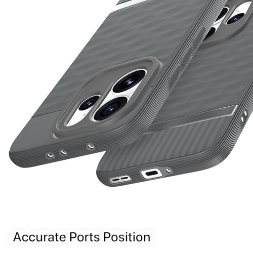 Image of Pikkme Back Cover for Oppo Reno 15 Pro Mini 5G Camera Protection 3D Hexa Cube Design Silicone Protective Bumper Case (Grey)
