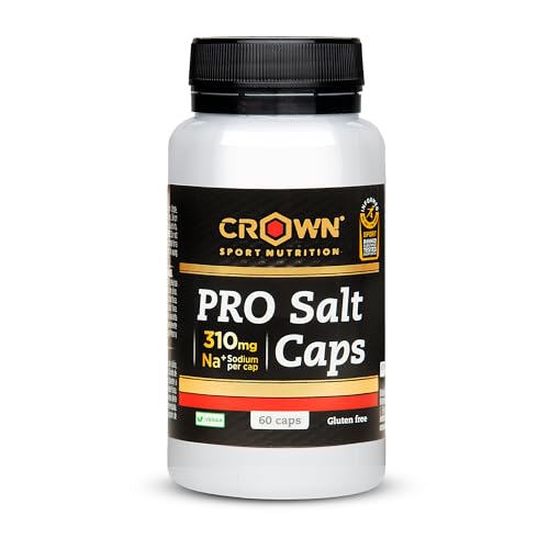 Crown Sport Nutrition Pro Salt Caps 310mg/cápsula | 60 cápsulas | Vegano, sin alérgenos | Sales orgánicas altamente asimilables | Certificado antidoping Informed-Sport