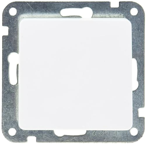 ChiliTec Steckdose Schalter Unterputz DELPHI PRO Set - 8 x Steckdose, 2 x Schalter mit Rahmen I Installation per Steckklemme Weiß