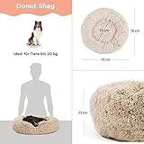Best Friends by Sheri The Original Calming Donut - Beruhigendes Haustierbett - maschinenwaschbarer Reißverschluss-Bezug - Taupe - 76 x 76 cm - M