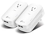 TP-Link AV2000 Powerline Adapter (TL-PA9020P KIT) – 2 Gigabit Ports, Passthrough, Ethernet Over Power, Plug&Play, Noise Filtering, Ideal for Gaming