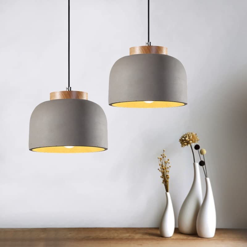 Luces de la isla de cemento y hormigón con diseño sofisticado para techos 5