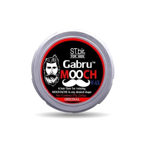 Image of Mooch Moustache Wax for Men - Strong Hold & Long Lasting Styling Wax | Natural Look | Original Scent | 25g Pack of 1