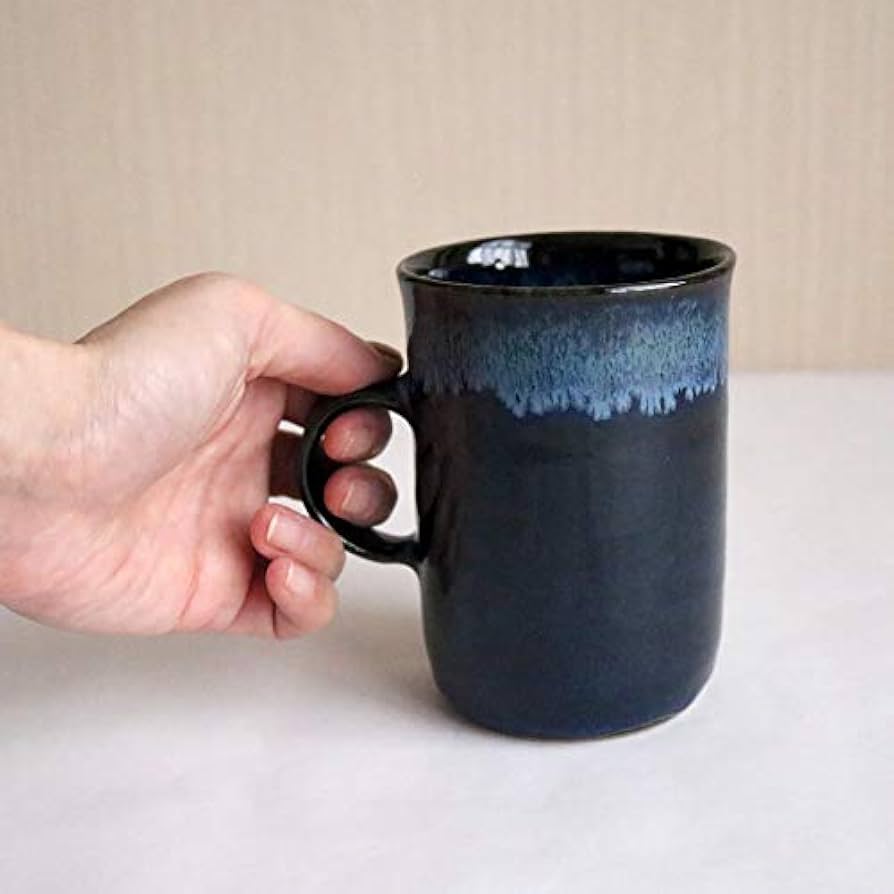 手作り藍釉マグカップ 手作り藍釉マグカップ