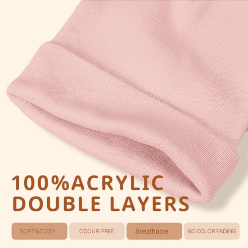Image of ZOORON Kids Beanie Boys Girls Beanies Children Winter Hats Children Knit Warm Caps Kids Soft Beanie Cap