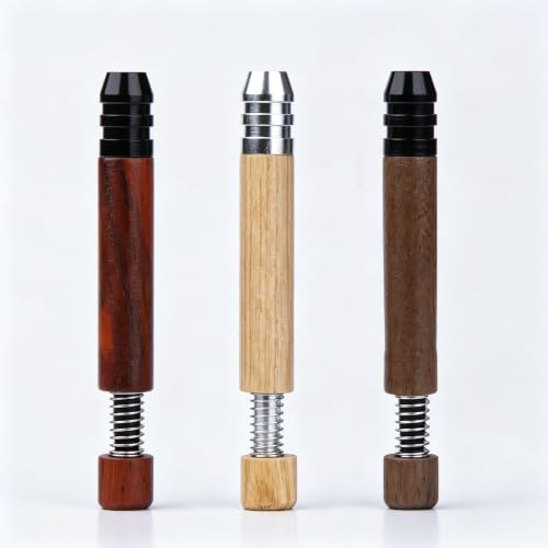 Aunlix 3-Pack Tobacco Pipe Set - Mini Smoking Pipes with Solid Wood body...