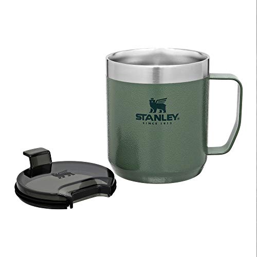 Image of STANLEY Stay-Hot Camp Mug | Press Fit Drink Through Lid | Cup for Coffee, Tea and Drinks | Insulated Stainless Steel Coffee Mug | BPA-Free