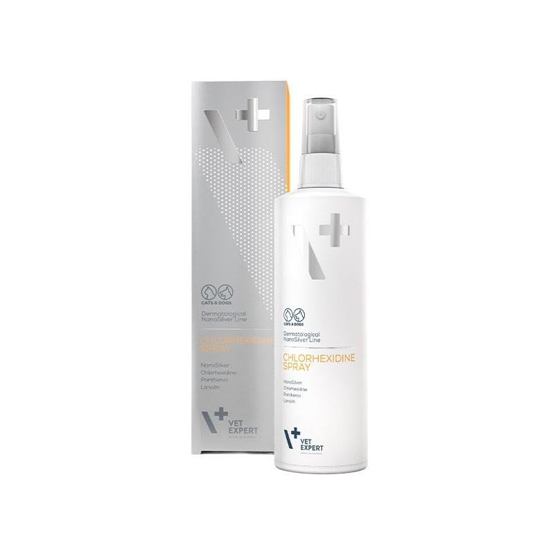 Spray z chlorhesydyną na zmiany skórne psów kotów VET EXPERT 100ml