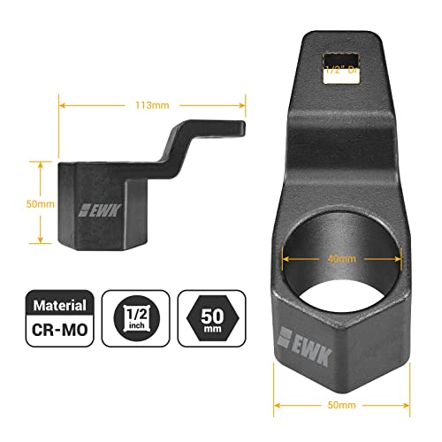 EWK 50mm Crank Pulley Removal Tool, Crankshaft Wrench Holder for Honda