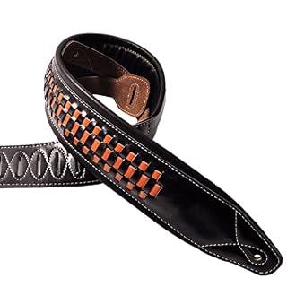 n/A Sangle de Guitare Basse en Cuir en Tricot à Main (Color : A, Size : One Size) - Les Beatles, Paul McCartney, John Lennon, RIngo Starr, George Harrison