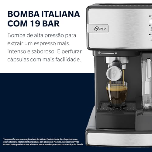 Cafeteira Espresso Oster Nova PrimaLatte Inox - 127V - Imagem 2