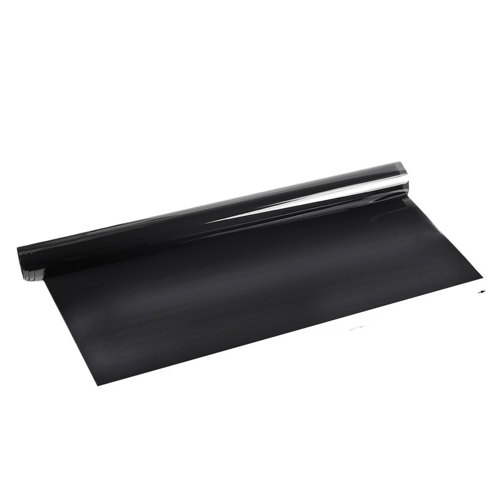 Car Window Tinting Film Black Car Window Foils Tinting Self-adhesive Film 50 * 300CM CarWindow Glass Solar UV Protector Stickers(VLT 5)