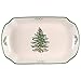Spode 1667327 Rectangular Scalloped Tray, Green