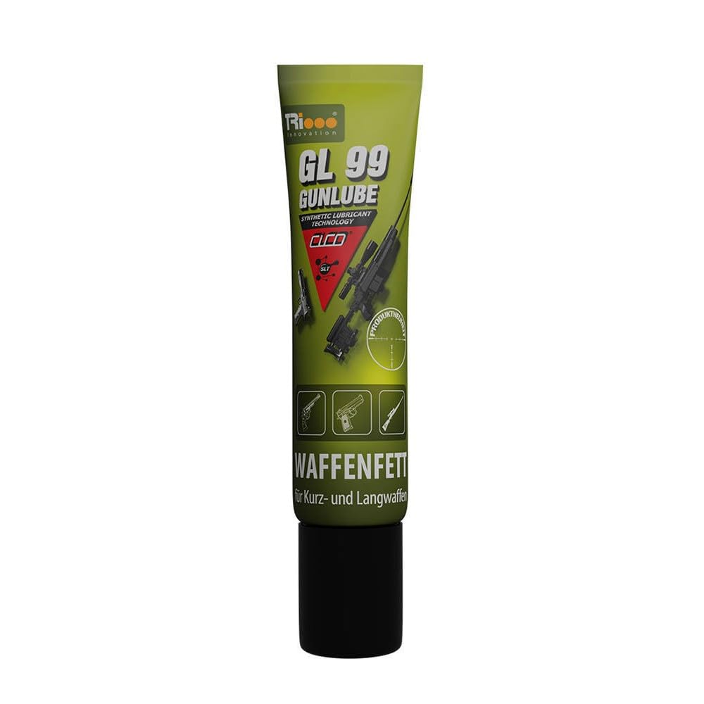 CICO Gunlube GL 99 - Hochleistungs-Waffenfett für Kurzwaffen und Langwaffen Fett 40g Schmierfett biologisch abbaubar - effektive Schmierung und Instandhaltung