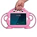 iPad mini 1/2/3/4/5 Kids Case - CHINFAI Shockproof Handle Stand Silicone Protective Cover for Apple 7.9 inch iPad mini 1st 2nd 3rd 4th 5th Generation [Double-Faced Monkey Series] (Pink)