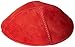 A1 Skullcap Trump MAGA Jewish Yarmulke Hat - Red Suede Kippah for Men/Boys - US Made