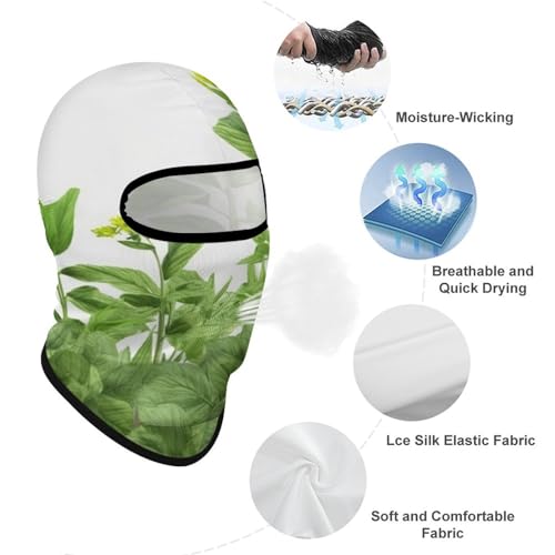 Máscara facial para la cara y cabeza de hojas de hierba para hombres y mujeres, protección solar, transpirable, cubre todo el cuerpo para senderismo, ciclismo, correr, conducir miniatura 3