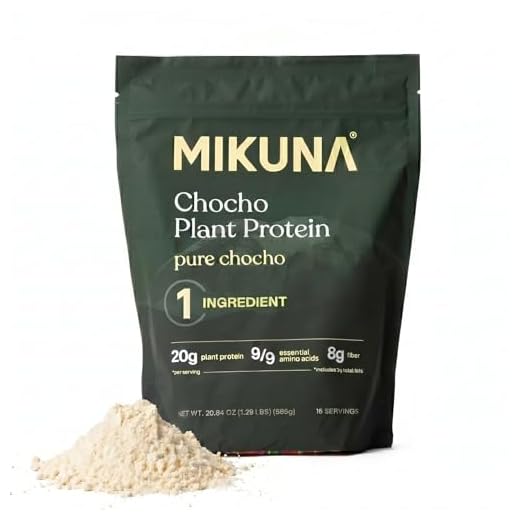 Mikuna Chocho Superfood Protein, Plant-Based Protein Powder - Vegan, Lectin-Free, Gluten Free, Zero Net Carbs, and Bioavailable, Non-Isolate (Pure Chocho, 15 Serving)