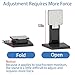 Adjustable Metal Folding Monitor Bracket for Touch Screen Desk Mount with VESA Hole 75x75mm&100x100mm All in Single PC Stand (Black)