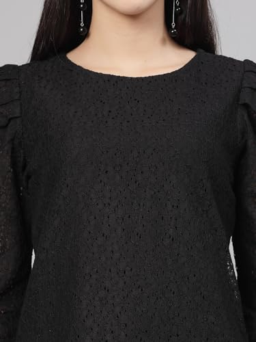 Image of Style Quotient Women self Design Maroon Cotton top