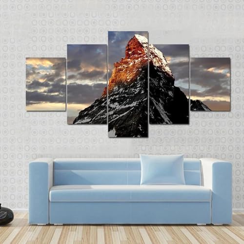 Décoration murale pour salon haut de gamme avec le poster mural XXL du Cervin