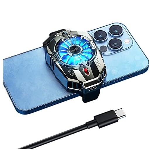 TRILINK Raffreddamento Telefono per Il Gaming, Ventola Telefono Universale con Due modalità di Raffreddamento, Custodia per Radiatore del Telefono Cellulare per iPhone Smartphone Android da 4,5 A 7"
