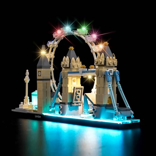 Image of LED Lighting Compatible with Lego Architecture London Skyline 21034,Light Kit Compatible with Lego 21034, NOT Included The Model Set - JUST Lights