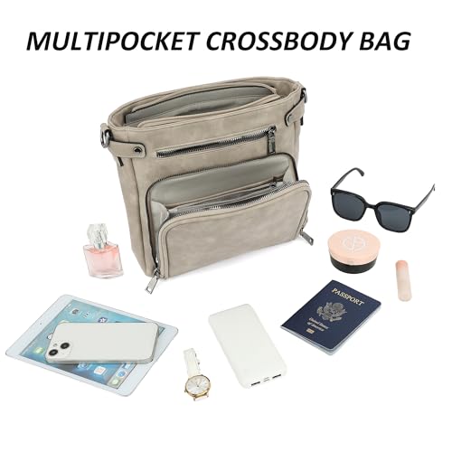 TANTOMI Crossbody Bags for Women Purses for Women Trendy Leather Shoulder Handbags Travel Purse with 6 Card Slots — view 5