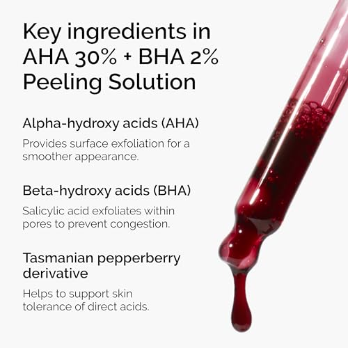 Image of The Ordinary AHA 30% + BHA 2% Peeling Solution, Advanced Exfoliating Peel for Brighter Skin, 30ml