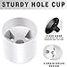 Shinsto Durable Golf Green Cup 4 Inch Regulation Hole White Flag 87CM Tournament Grade Golf Accessory B White One Size