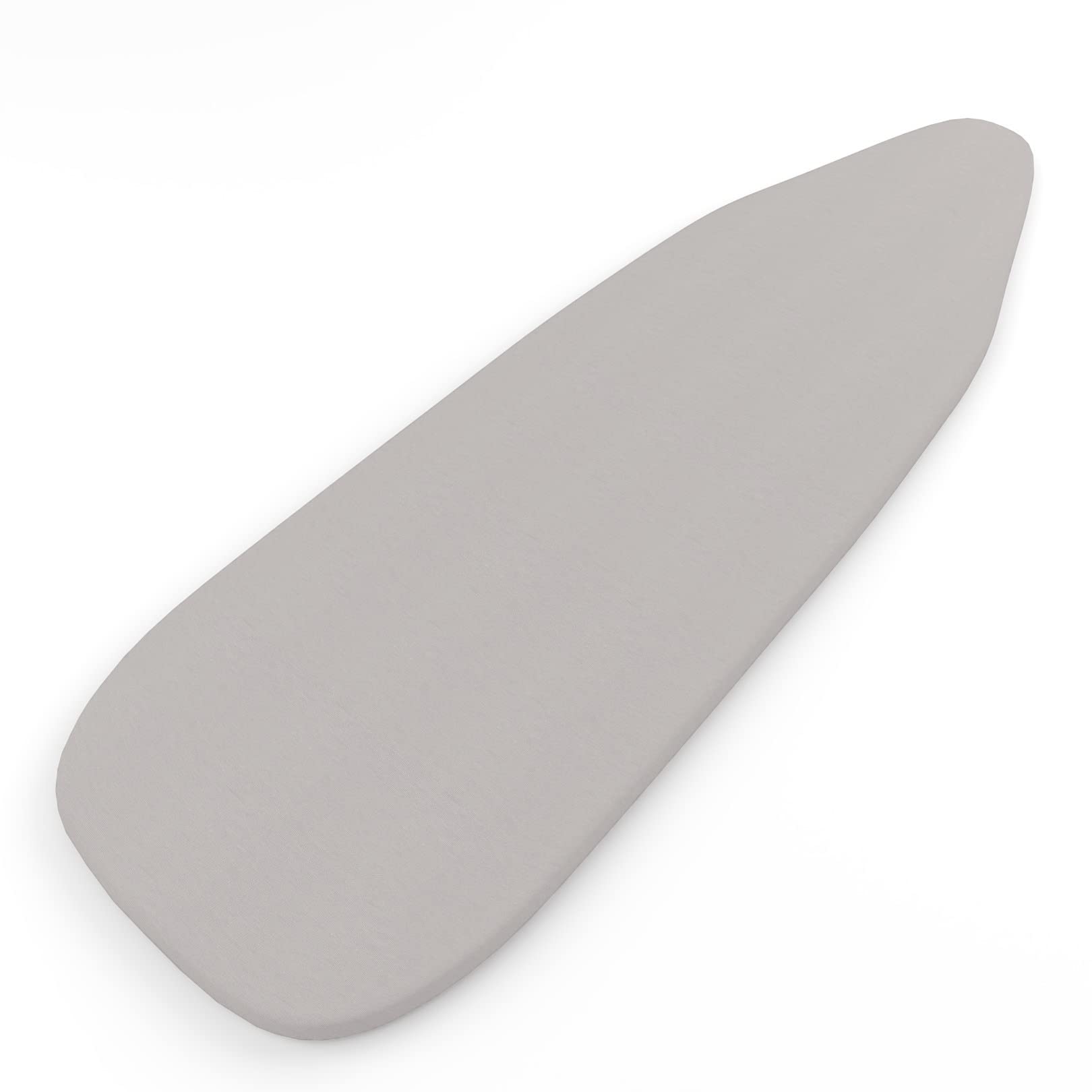 Encasa Ironing Board Covers (up to 114 x 35 cm) Elastic Tightening with Thick 4 mm Felt Padding, Easy Fit, Scorch Resistant, Plain Colors- Grey — view 57