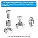 PATIKIL Thread Adapters Sleeve Reducing Nut, 6 Pcs M12*1.75 Male to M8*1.25 Female Repairing Insert Nut Screw Reducer Conversion Stainless Steel Fastener 24mm