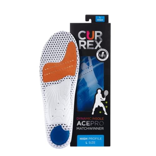 CURREX AcePro - Plantilla específica para raquetas deportivas, diseñada para diapositivas, paradas rápidas y cortas. Ideal para tenis, Pickleball, bádminton, squash o remo Cover