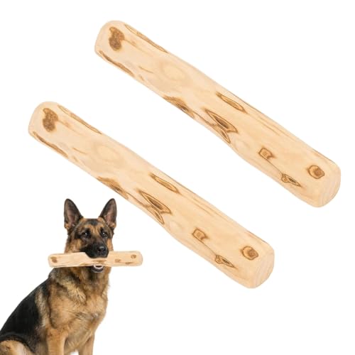 KAHZOR 2 Pezzi Legno Giochi Per Cani, 15Cm Osso Da Masticare Per Cuccioli, Gioco Per Cani Forti Masticatori, Giocattolo Da Masticare Per Cuccioli, Gioco Per Cuccioli, Osso In Legno Per Cuccioli