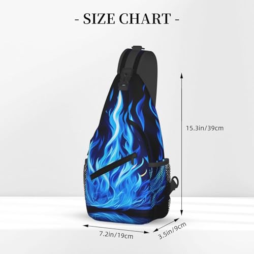 Mochila cruzada MyPiky con estampado Indigo Flame miniatura 3