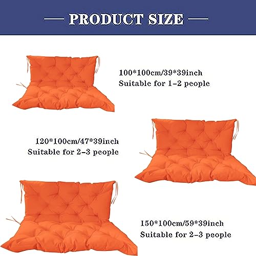 Coussin de balancelle d'extérieur 150x99x10 cm imperméable et confortable avec dossier - 5