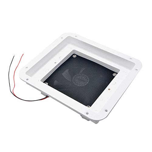 Baceyong Cooling Exhaust Fan Air Ventilation 12V DC Multi-Function Rack Mounted Refrigerator Side Vent Fan für RV, Wohnmobil, Caravan