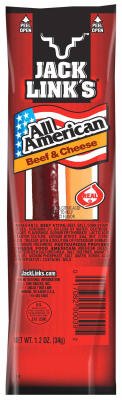 Jack Links 01139 Cheese & Beef Stick, 1.2-oz. - Quantity 16