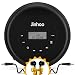 Portable CD Player with Wired Control Stereo Earbuds and 3.5mm Audio Cable, Jinhoo Rechargeable CD Player for car, FM Radio, Anti-Skip/Shockproof Protection Small Music Walkman MP3 Players